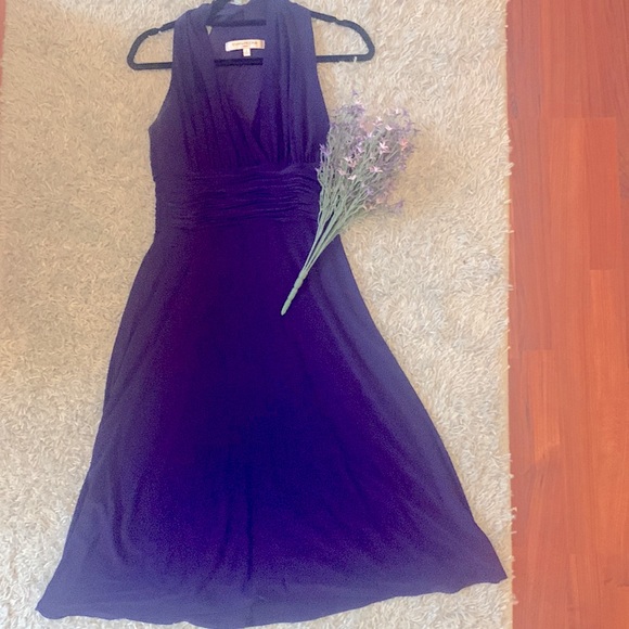 Evan-Picone Sleeveless, Ruched Waist, Cocktail Dress - Picture 5 of 7